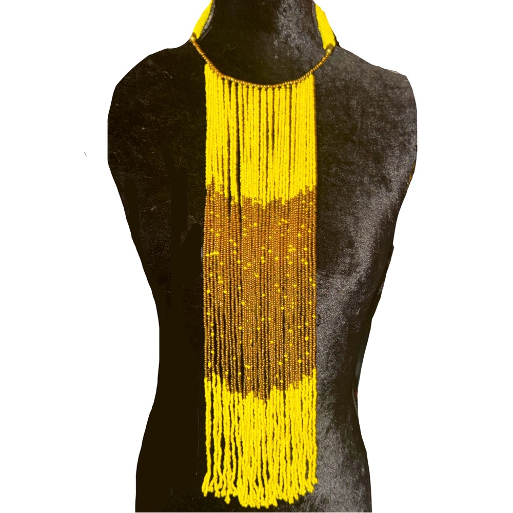 African Collared Maasai Beaded Statement Necklace